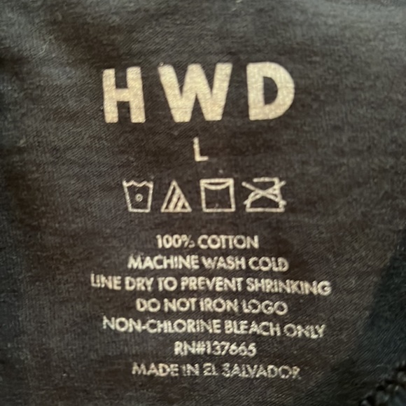 HWD Halfway Dead Dahlia Skull T Shirt - Picture 3 of 3